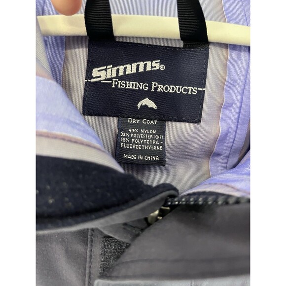 Vintage Simms Fishing Dry Coat Wading Jacket Mens Large Fly Fishing Gore-Tex - Picture 2 of 9